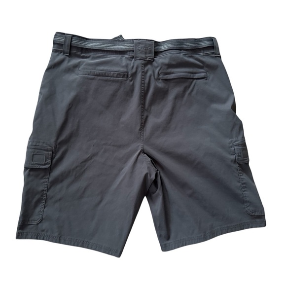 Orvis Mens Size 40 Voyager Tech Outdoor Belted Cargo Shorts Nylon Stretch Gray - Picture 3 of 6